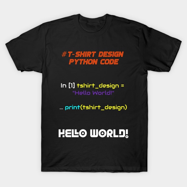 T-shirt Design Programming | Python Code Invert Color T-Shirt by aRtVerse